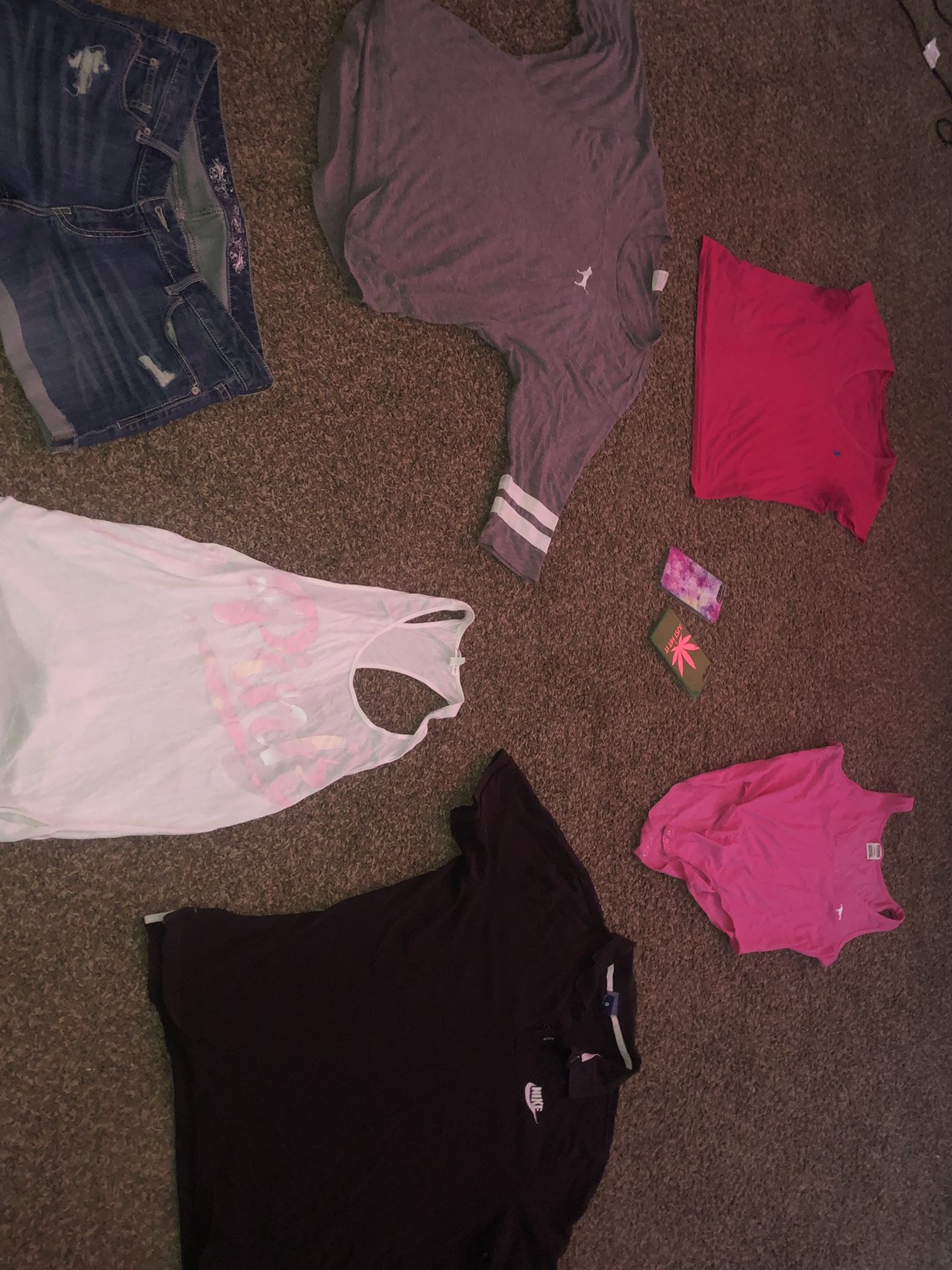 Nike shirts polo shirts pink shirts and blue jean shorts iPhone 8 Plus cases