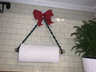 Macrame Paper Towel Holder