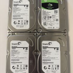 4x Seagate 1TB SATA HDDs 