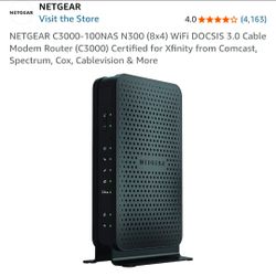 NETGEAR C3000 N300 WiFi DOCSIS 3.0 Cable Modem Router