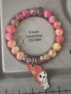 Glass beads 8mm My Melody 