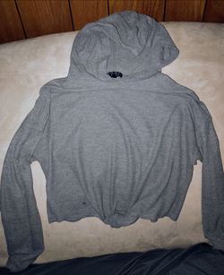 Poof New York Long Sleeve Crop Top Hoodie (M 8-10)