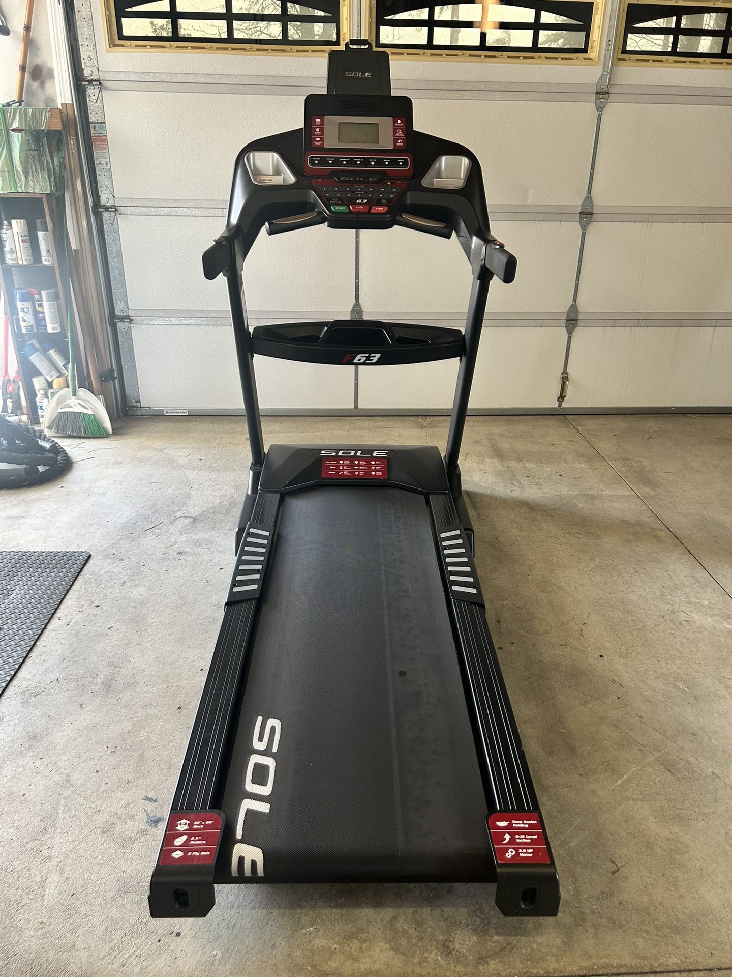 Sole F63 Folding Treadmill - Delivery Available