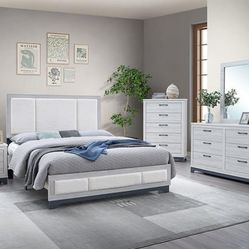Queen Bedroom Set 4 Pieces 