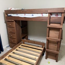 Bunk/Loft bed, Desk And Drawers