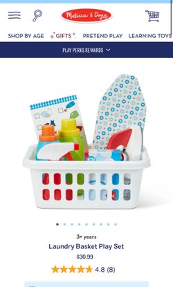 Melissa and Doug Laundry Basket Play Set