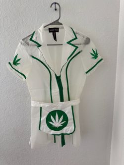 Trickz N' Treatz Cannabis Nurse Costume Dress