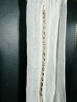 14 K Yellow Gold Nugget 7.5" Bracelet 5.5mm