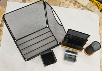 Wire Mesh Desk Accessories