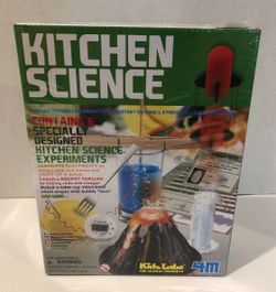 Kitchen Science Kit Educational Toy for Children w/ 6 Fun Experiments, Sealed