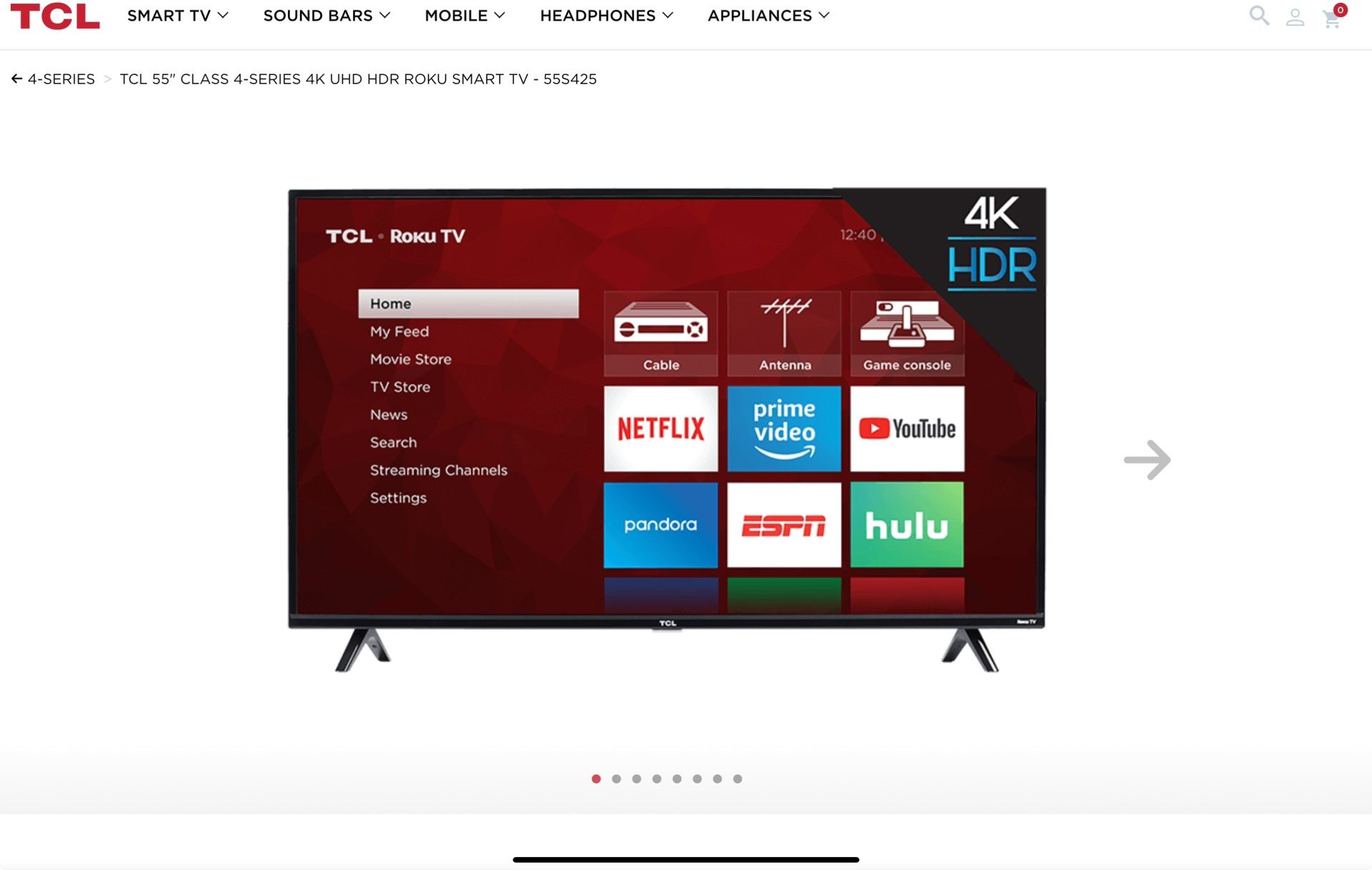 TV. NEW ON BOX  TCL 55" CLASS 4-SERIES 4K UHD HDR ROKU SMART TV	we take Zelle  no tax tax new in box come pickup  