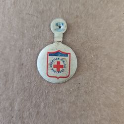Vintage American Junior  Red Cross Pinback Button 
