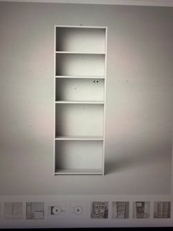 White 5-Shelf Bookcase