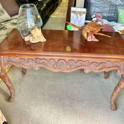 Carved Console Table 