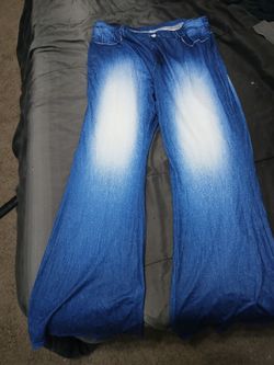 Blue jeans leggings
