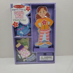 Melissa & Doug Maggie Leigh Magnetic Dress-Up Wooden Doll Toy Girl Learning