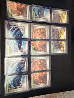 Japanese Foil Trading Cards in Hard Cases