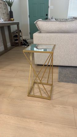 Gold side table