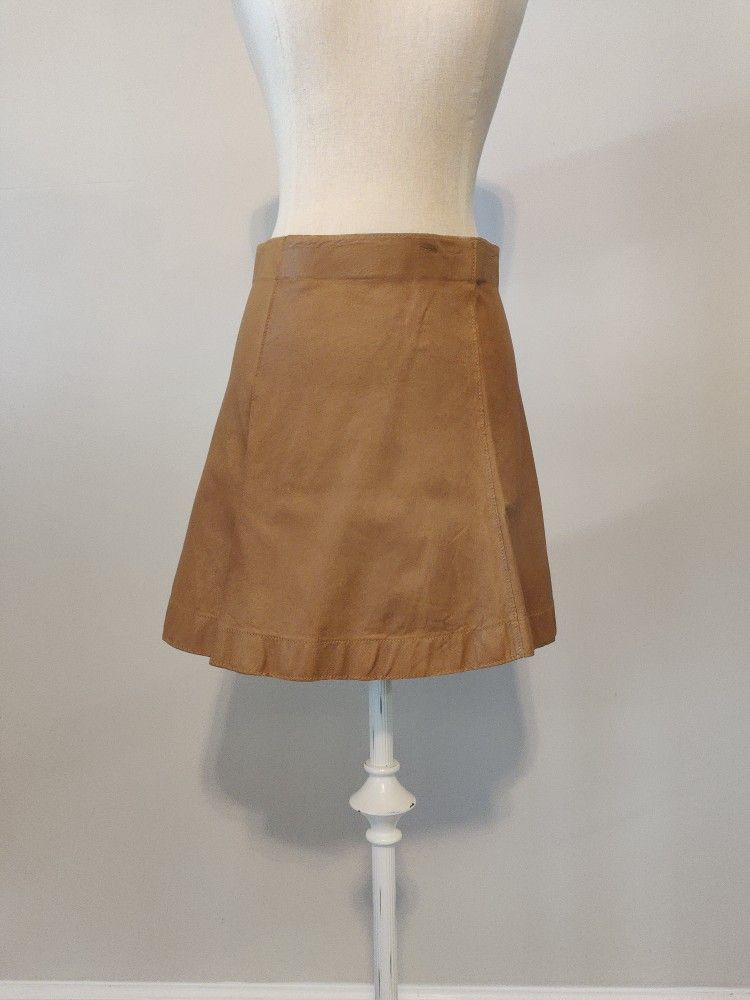 Vintage Faux Leather Skirt