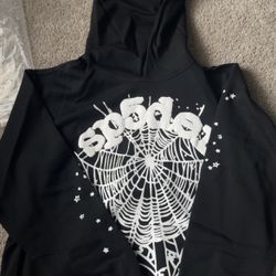 Black OG Web Sp5der Hoodie 