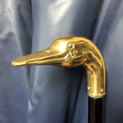 Brass Duck Walking Stick Cane