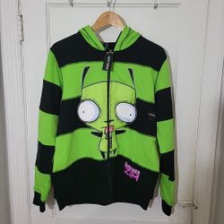 Invader Zim Reversible Hoodie Small Unisex Hot Topic Exclusive NWT