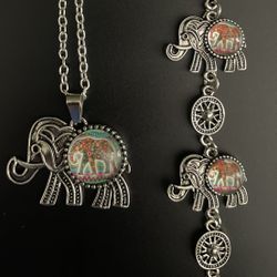 *NEW* Elephant Necklace And Bracelet. $4 EACH. Multiple Quantities Available