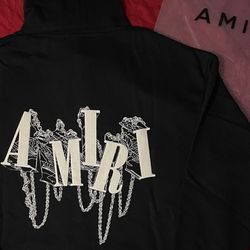 Amiri Puff Print Chained Logo Hoodie Size L & M