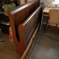 Queen size Sleigh bed Frame (just The frame…headboard, Footboard and rails)