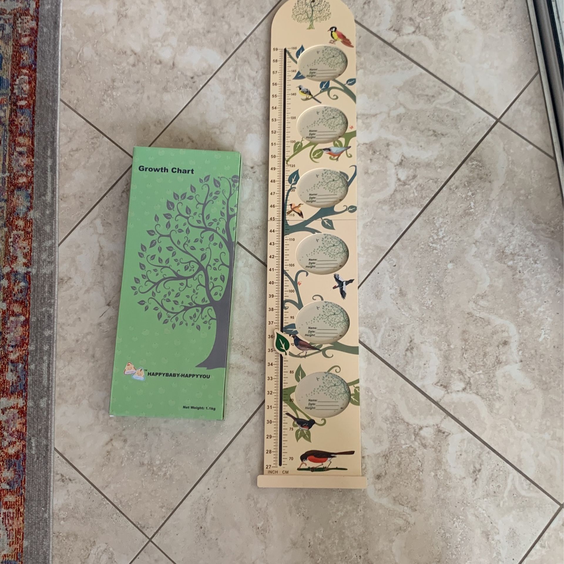 Growth Chart - Bird Themed