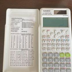Casio fx-115ES PLUS 2nd Edition Scientific Calculator With Case Cover & Manual