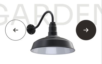 New In Box Dome Barn Light 