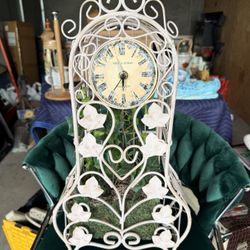 Floral Clock Antique Garden 