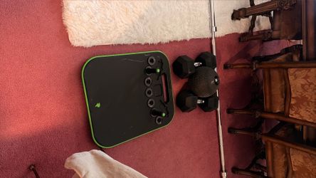 Complete Home Gym Bundle – Olympic Bar, 220 lbs Dumbbells & More