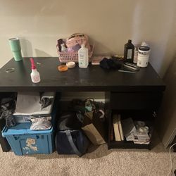 Black IKEA Desk