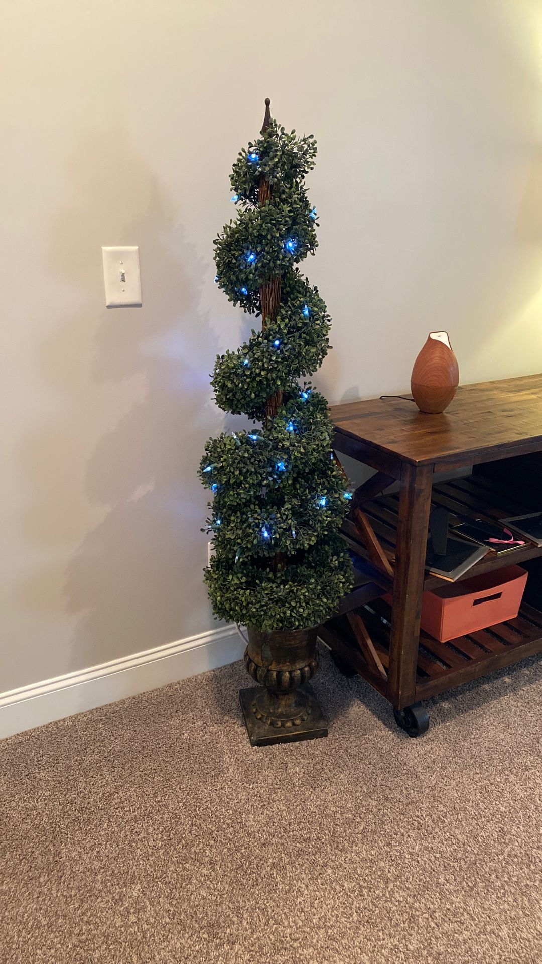 Lit Topiary Tree