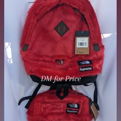 Supreme Faux Fur Bag set