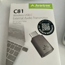 PS5 Wireless USB C External Audio Transmitter