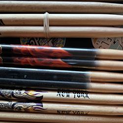 Collection Of Drum Sticks Collectable