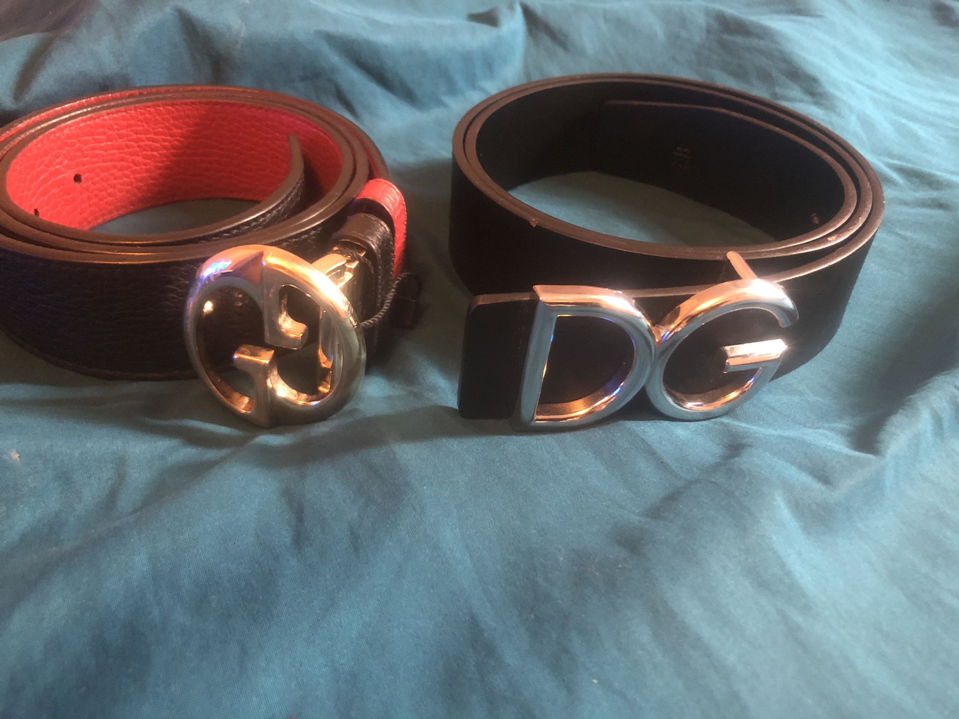 Red And Black Reversible Belt Left Only Size 32/34