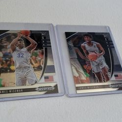 James Wiseman Prizm Rookie Card Set