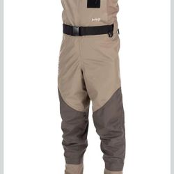 BASSDASH Men’s Breathable Chest and Waist Convertible Waders for Fishing Hunting, Stocking Foot and Boot Foot Waders