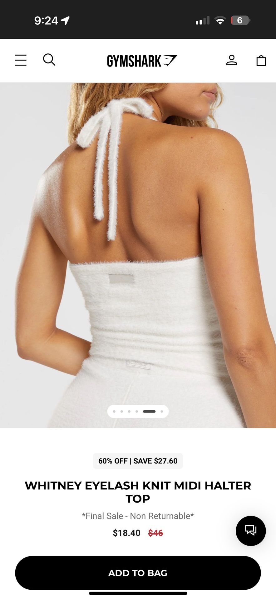 Gymshark Knit Halter Top