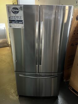 NEW OPEN BOX SAMSUNG FRENCH STYLE REFRIGERATOR STANDARD SIZE