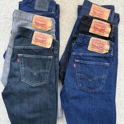 Mens Levis 501 and 505 Jeans