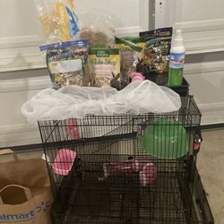 Hamster Cage With Bottom Roll Away With Wheels