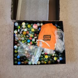 Box Of Old MARBLES