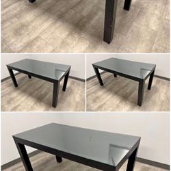 4 Glass Top Desks Or Dining Tables 30”  Deep X 60” Wide X 30” Tall 