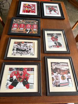 7 Chicago Blackhawks Framed Prints From 2009-10 Championship