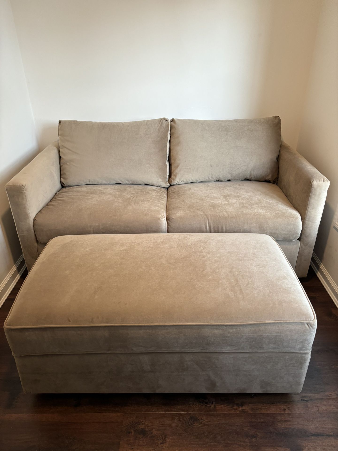 Open Up Sofa With Storage Ottoman